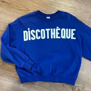 Blue Discothèque Sweatshirt- le drop style.